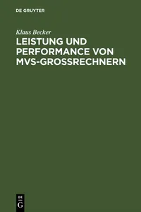 Leistung und Performance von MVS-Großrechnern_cover