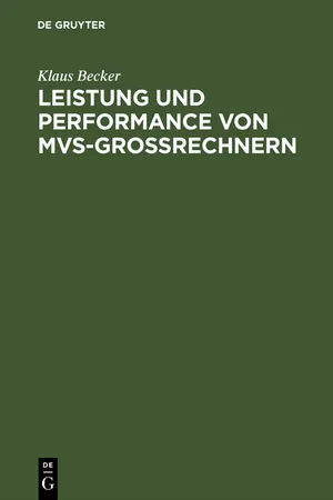 Leistung und Performance von MVS-Großrechnern