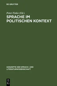 Sprache im politischen Kontext_cover