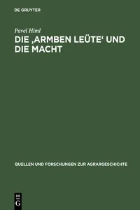 Die 'armben Leüte' und die Macht_cover