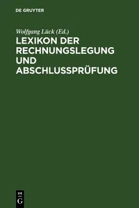 Lexikon der Rechnungslegung und Abschlußprüfung_cover