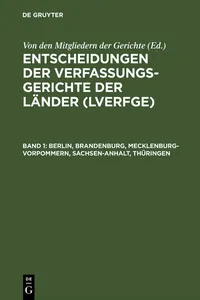 Berlin, Brandenburg, Mecklenburg-Vorpommern, Sachsen-Anhalt, Thüringen_cover