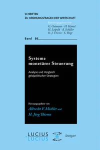 Systeme monetärer Steuerung_cover