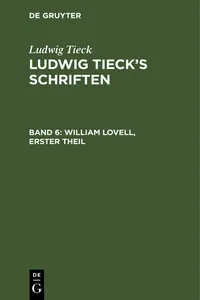 William Lovell, Erster Theil_cover