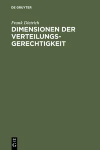 Dimensionen der Verteilungsgerechtigkeit_cover