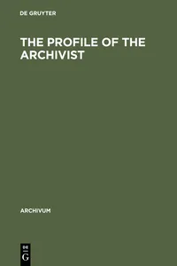 The Profile of the Archivist_cover