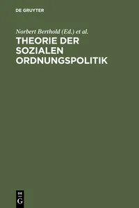 Theorie der sozialen Ordnungspolitik_cover