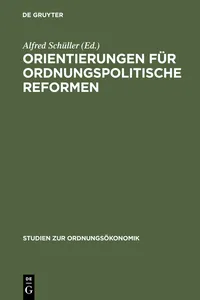 Orientierungen für ordnungspolitische Reformen_cover