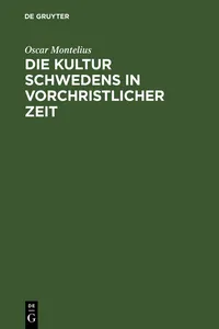 Die Kultur Schwedens in vorchristlicher Zeit_cover