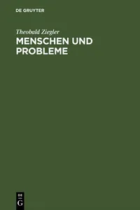 Menschen und Probleme_cover