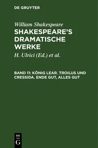 König Lear. Troilus und Cressida. Ende gut, alles gut_cover