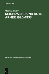 Reichswehr und Rote Armee 1920–1933_cover