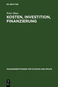 Kosten, Investition, Finanzierung_cover