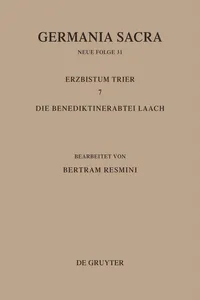 Das Erzbistum Trier 7. Die Benediktinerabtei Laach_cover