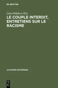 Le couple interdit, entretiens sur le racisme_cover