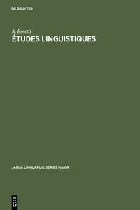 Études linguistiques_cover