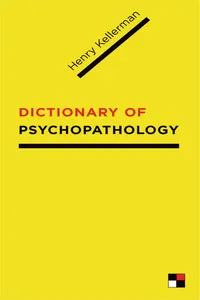 Dictionary of Psychopathology_cover