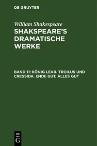 König Lear. Troilus und Cressida. Ende gut, Alles gut_cover