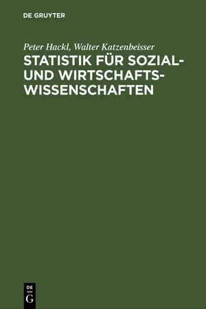 Statistik für Sozial- und Wirtschaftswissenschaften