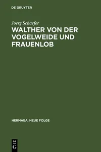 Walther von der Vogelweide und Frauenlob_cover