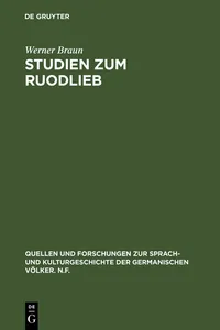 Studien zum Ruodlieb_cover