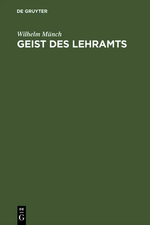 Geist des Lehramts