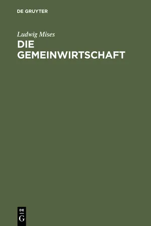 Die Gemeinwirtschaft