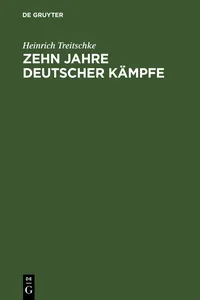 Zehn Jahre deutscher Kämpfe_cover