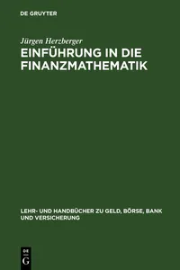 Einführung in die Finanzmathematik_cover