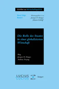 Die Rolle des Staates in der globalisierten Wirtschaft_cover