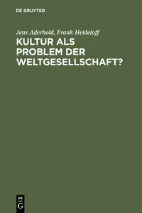 Kultur als Problem der Weltgesellschaft?_cover