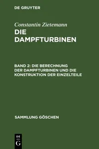 Die Berechnung der Dampfturbinen und die Konstruktion der Einzelteile_cover