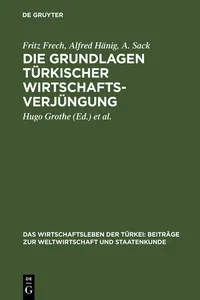 Die Grundlagen türkischer Wirtschaftsverjüngung_cover