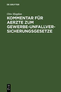 Kommentar für Aerzte zum Gewerbe-Unfallversicherungsgesetze_cover