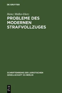 Probleme des modernen Strafvollzuges_cover