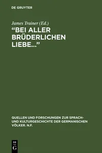 "Bei aller brüderlichen Liebe..."_cover