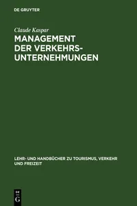 Management der Verkehrsunternehmungen_cover