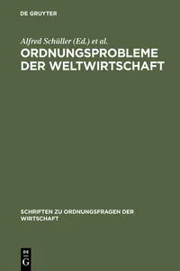 Ordnungsprobleme der Weltwirtschaft_cover