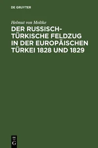 Der russisch-türkische Feldzug in der europäischen Türkei 1828 und 1829_cover