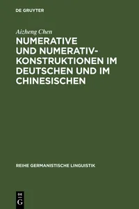 Numerative und Numerativkonstruktionen im Deutschen und im Chinesischen_cover