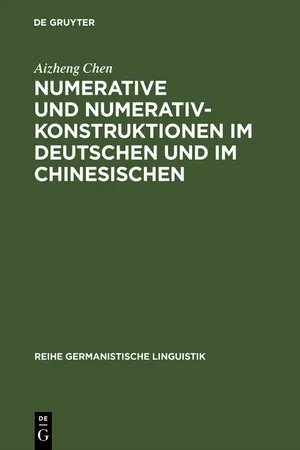 Numerative und Numerativkonstruktionen im Deutschen und im Chinesischen