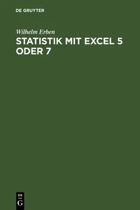 Statistik mit Excel 5 oder 7_cover