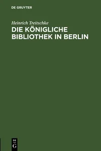 Die Königliche Bibliothek in Berlin_cover