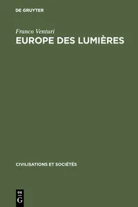 Europe des lumières_cover