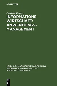 Informationswirtschaft: Anwendungsmanagement_cover