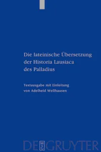 Die lateinische Übersetzung der Historia Lausiaca des Palladius_cover