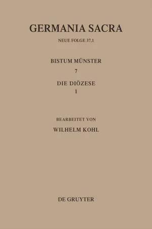 Die Bistümer der Kirchenprovinz Köln. Das Bistum Münster 7,1: Die Diözese