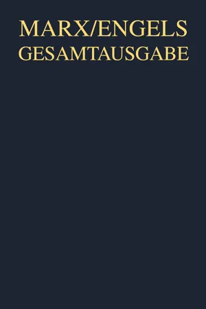 Karl Marx: Ökonomische Manuskripte und Schriften, 1858-1861