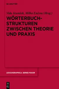 Wörterbuchstrukturen zwischen Theorie und Praxis_cover