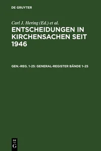 General-Register Bände 1–25_cover